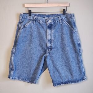 Classic Blue Denim Men's Shorts
